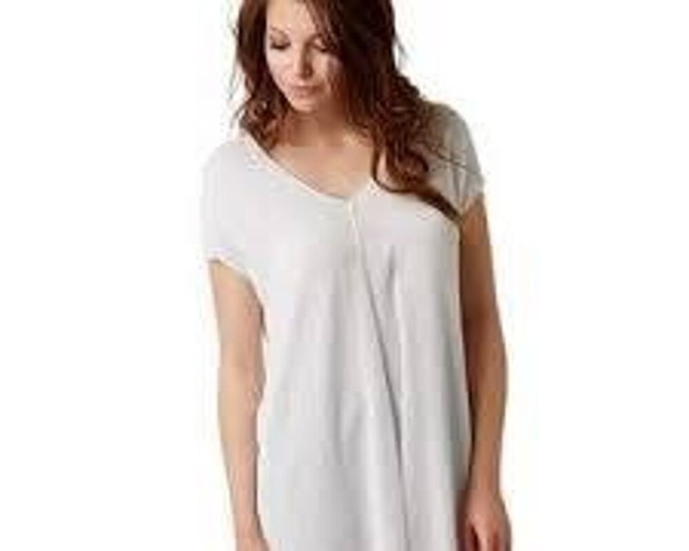 Free People S  Deep, V-neck cap sleeve beach cover-up Sheer Knit Tunic Top white